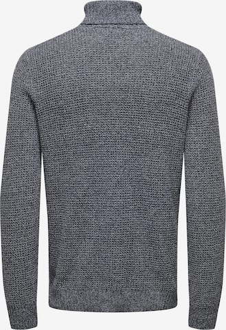 Pullover 'BASIL' di Only & Sons in grigio