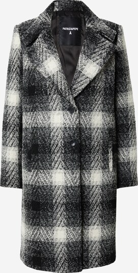 PATRIZIA PEPE Between-seasons coat 'CAPPOTTO' in Grey / Black / White, Item view