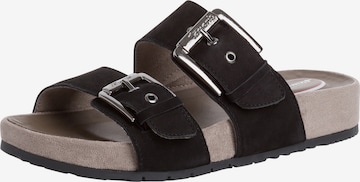 TAMARIS Mules in Black: front