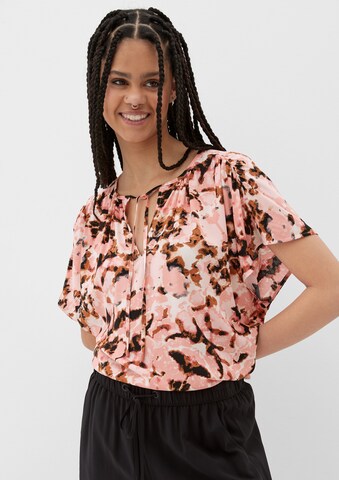 QS Blouse in Gemengde kleuren: voorkant