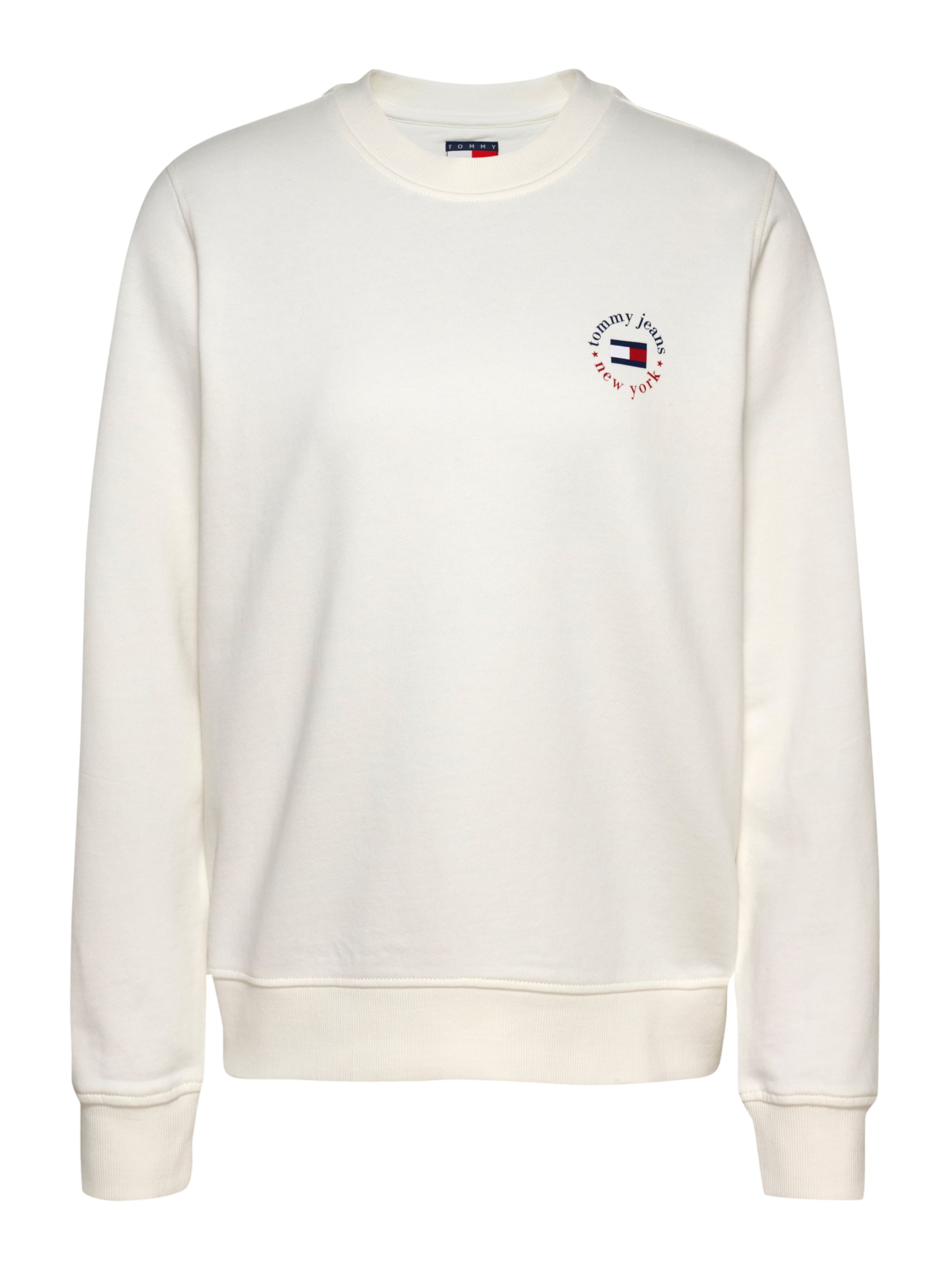 Tommy Jeans Sweatshirt 'ESSENTIAL' in White: front