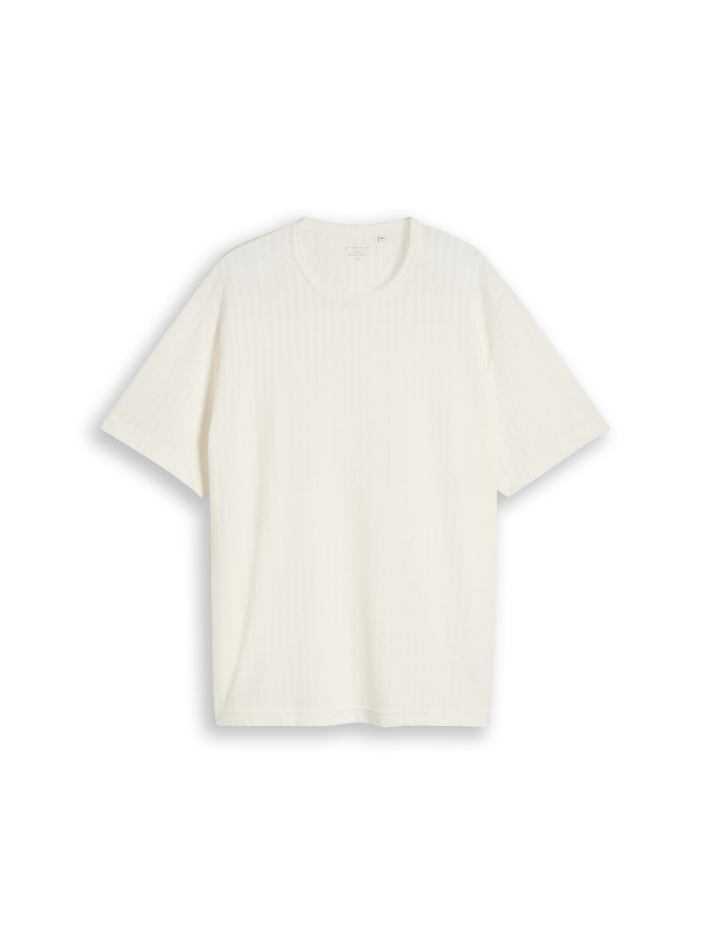 TOM TAILOR Men + T-Shirt in Weiß: Vorderseite