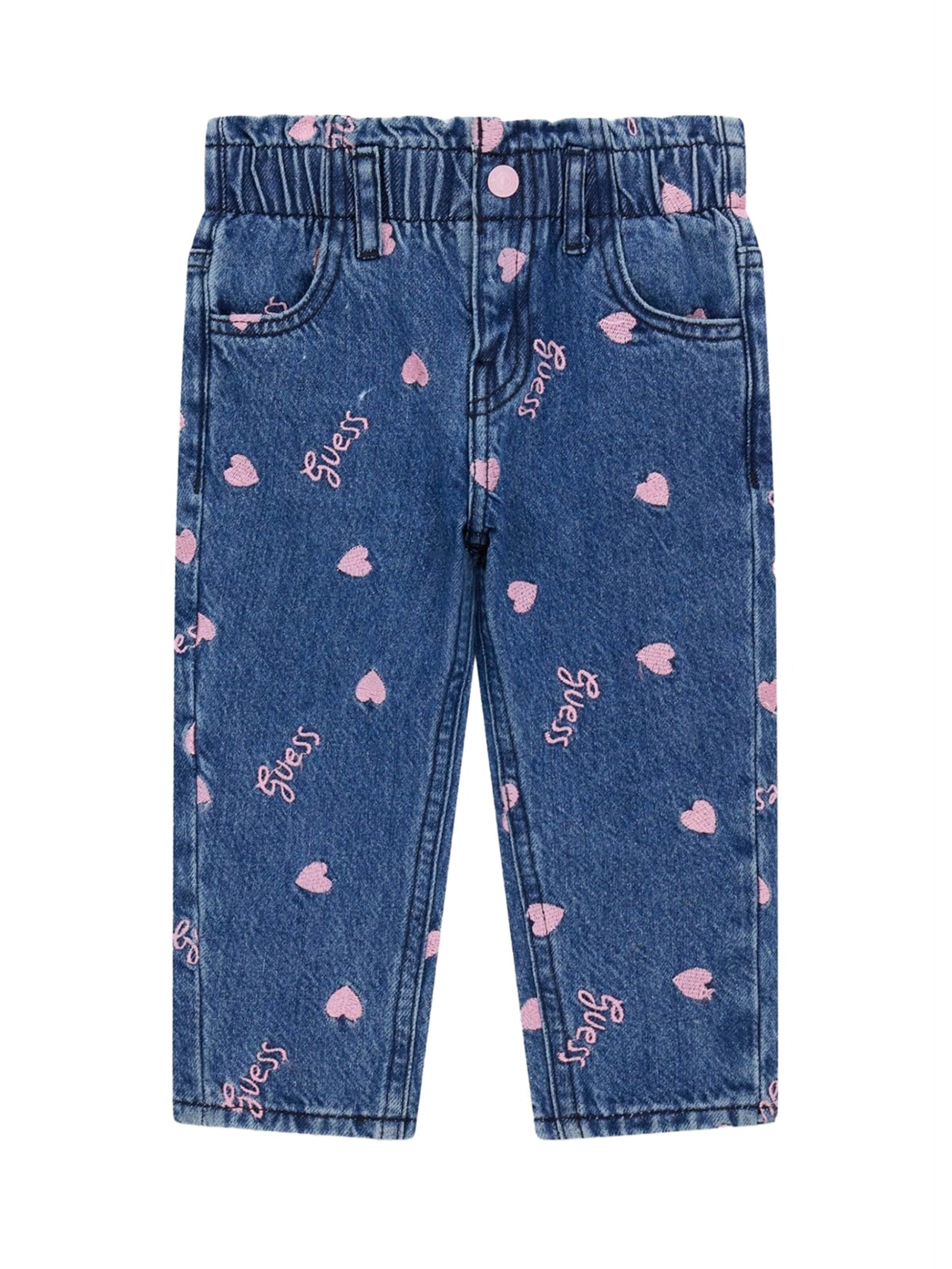 GUESS KIDS - Loosefit Vaquero en azul: frente