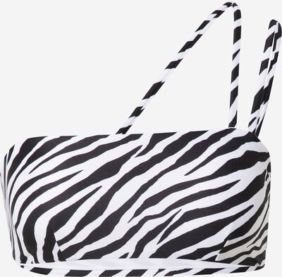 Sutien costum de baie 'Zebra' hunkemöller x NA-KD pe negru / alb, Vizualizare produs