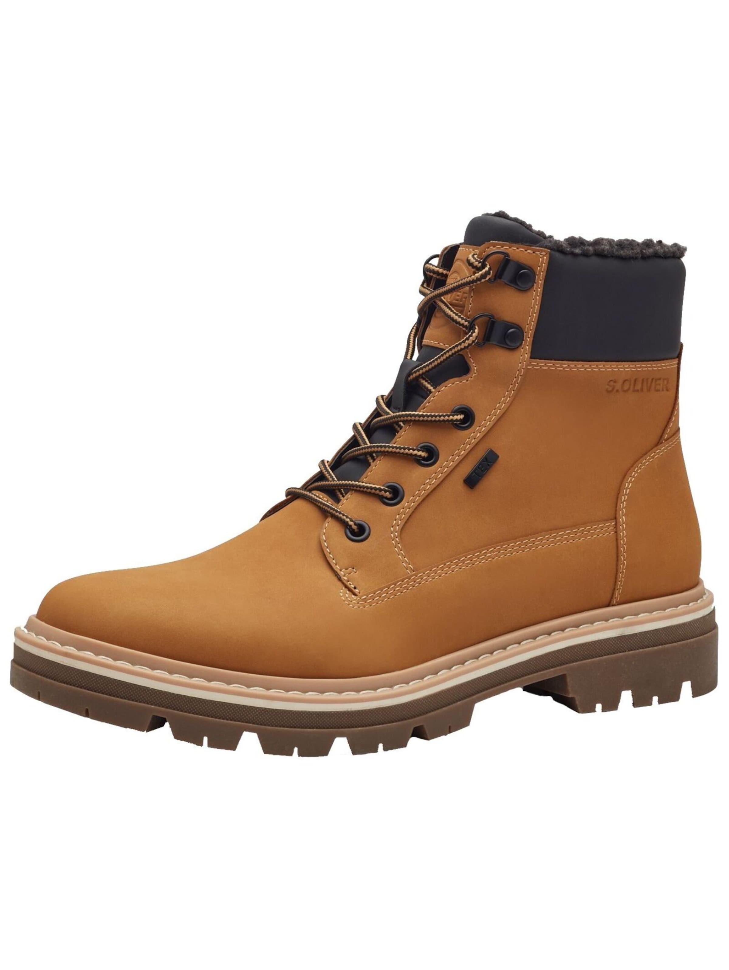 Bottines à lacets s.Oliver en marron : devant