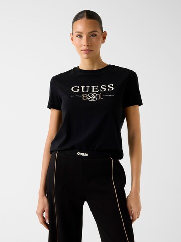 GUESS T-Shirt in Schwarz: Vorderseite