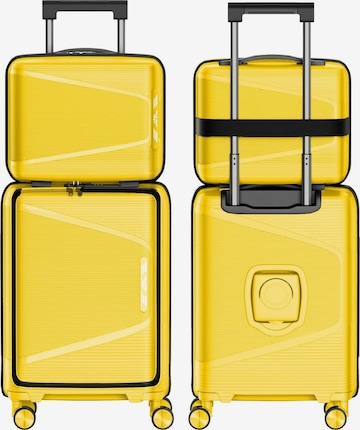 4FLY Suitcase Set 'Linea Lux' in Yellow: front