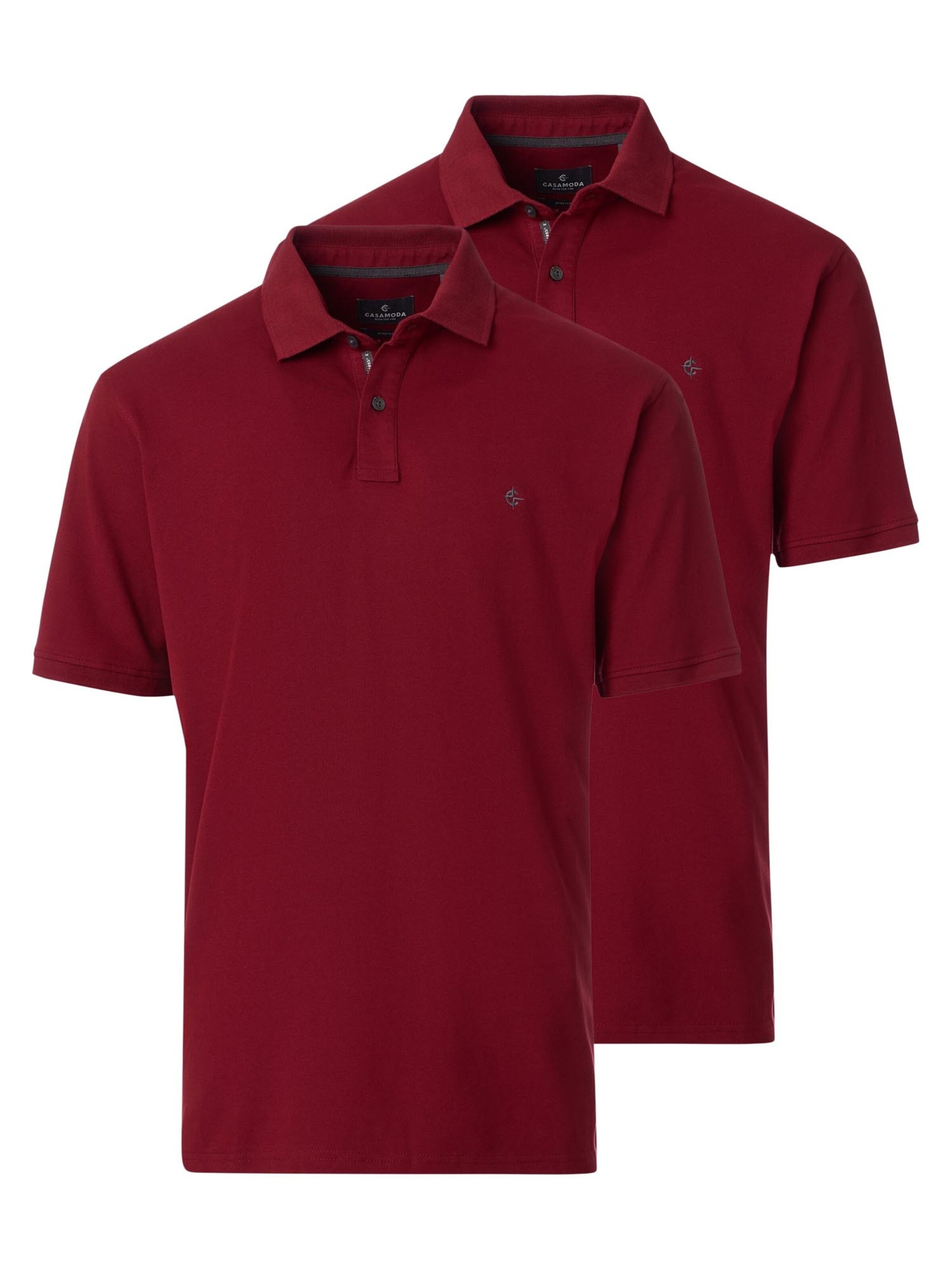 CASAMODA Shirt 'Basic' in Red: front