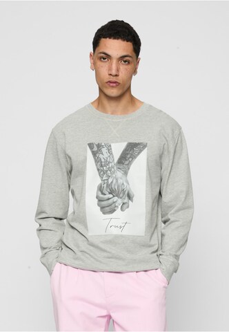 MT Men Sweatshirt 'Trust 2.0' in Grau: Vorderseite