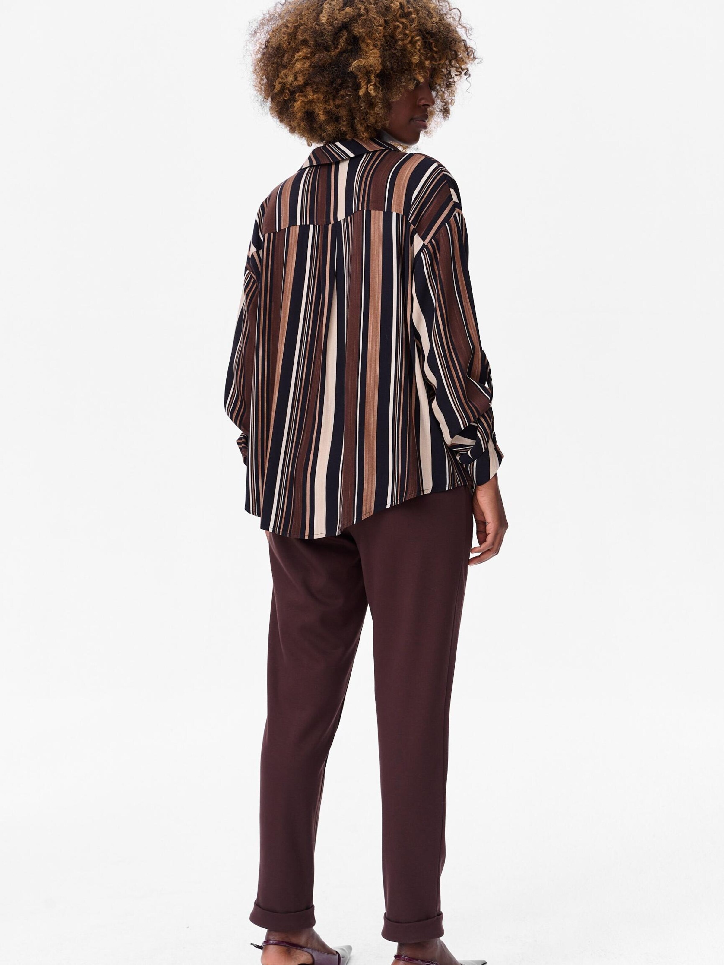 Blue Shadow Regular Pants in Brown