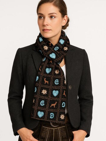 Allgäu Rebell Scarf 'Trachteneleganz' in Black