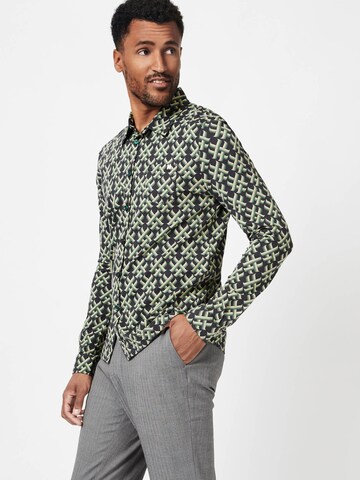 4funkyflavours Regular fit Button Up Shirt 'Imagination' in Green: front