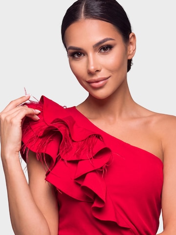 Ombre - Vestido de noche en rojo