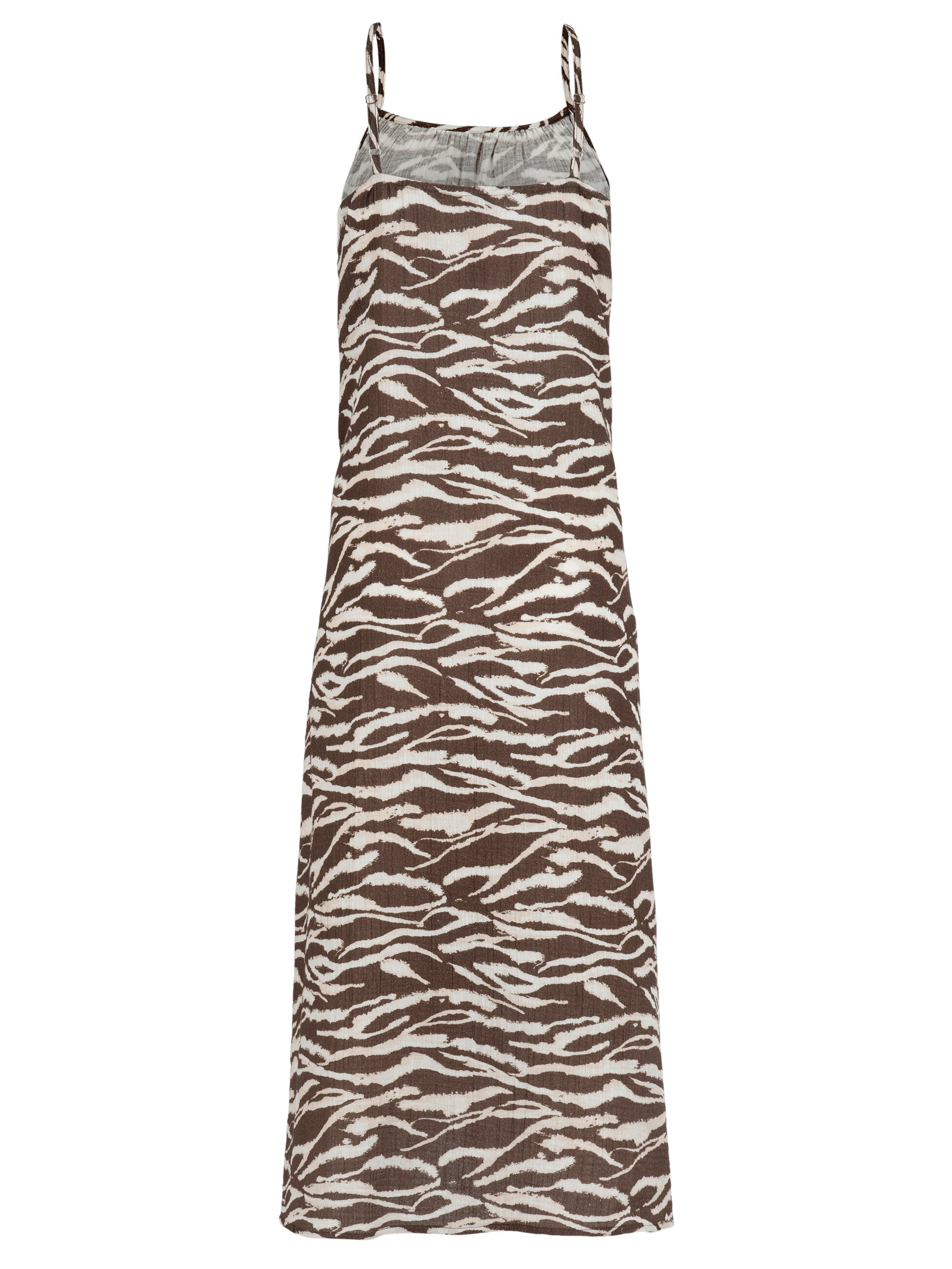 Cellbes of Sweden Strandkleid aus zerknitterter Baumwolle in Beige