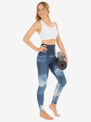 Winshape Slimfit Športne hlače 'HWL102' | modra barva