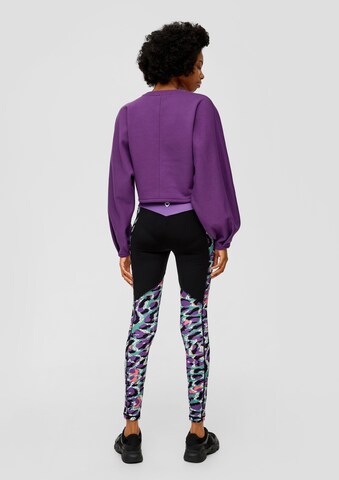 QS - Sweatshirt em roxo