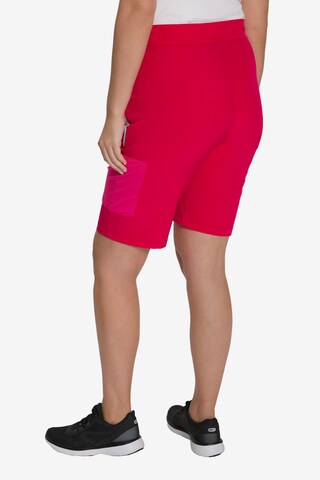 Regular Pantalon fonctionnel Ulla Popken en rouge