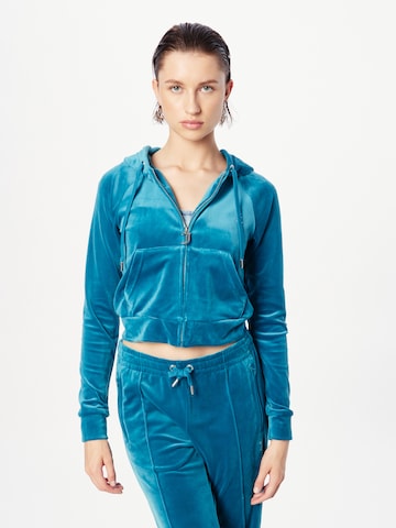 Juicy Couture Mikina 'MADISON' – modrá: přední strana