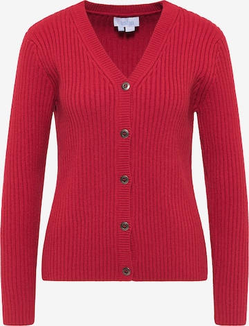 usha BLUE LABEL Knit Cardigan in Red: front