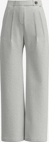 Pepe Jeans Wide leg Pleat-Front Pants 'BERILA' in White: front
