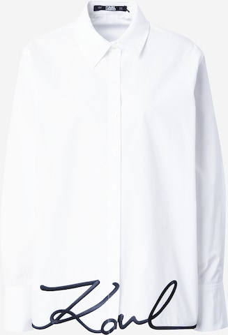 Karl Lagerfeld Blouse in White: front