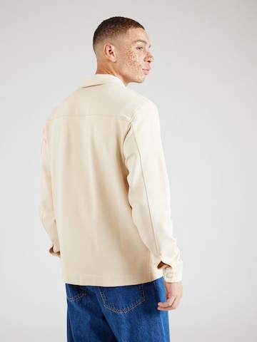 SELECTED HOMME Between-Season Jacket 'SLHRELAXHANK' in Beige