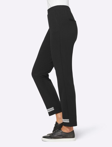 Coupe slim Pantalon heine en noir