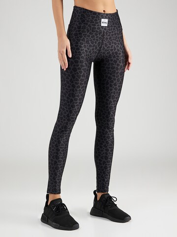 Eivy Skinny Workout Pants 'Icecold' in Black: front