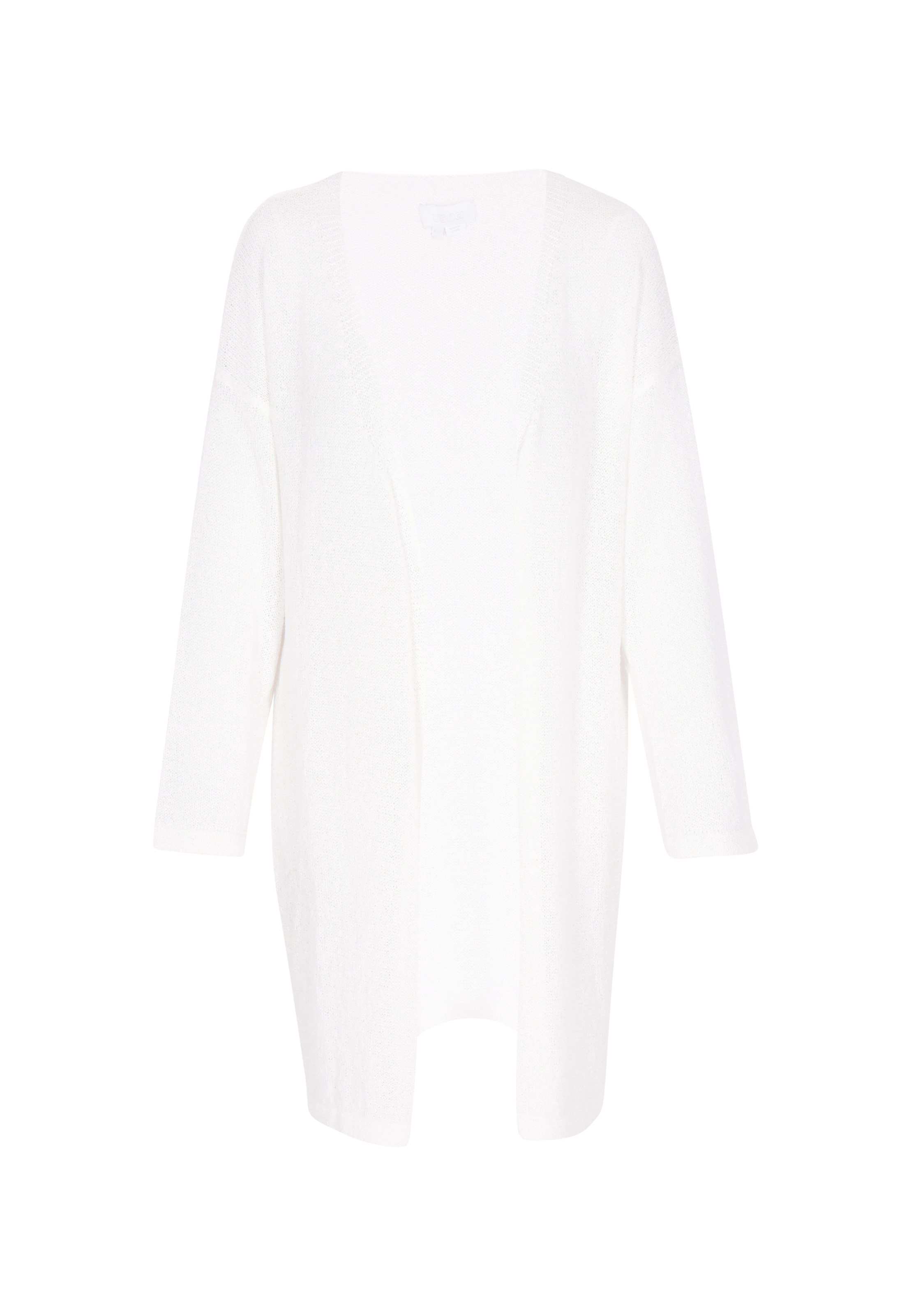 usha WHITE LABEL Gebreid vest in Wit: voorkant