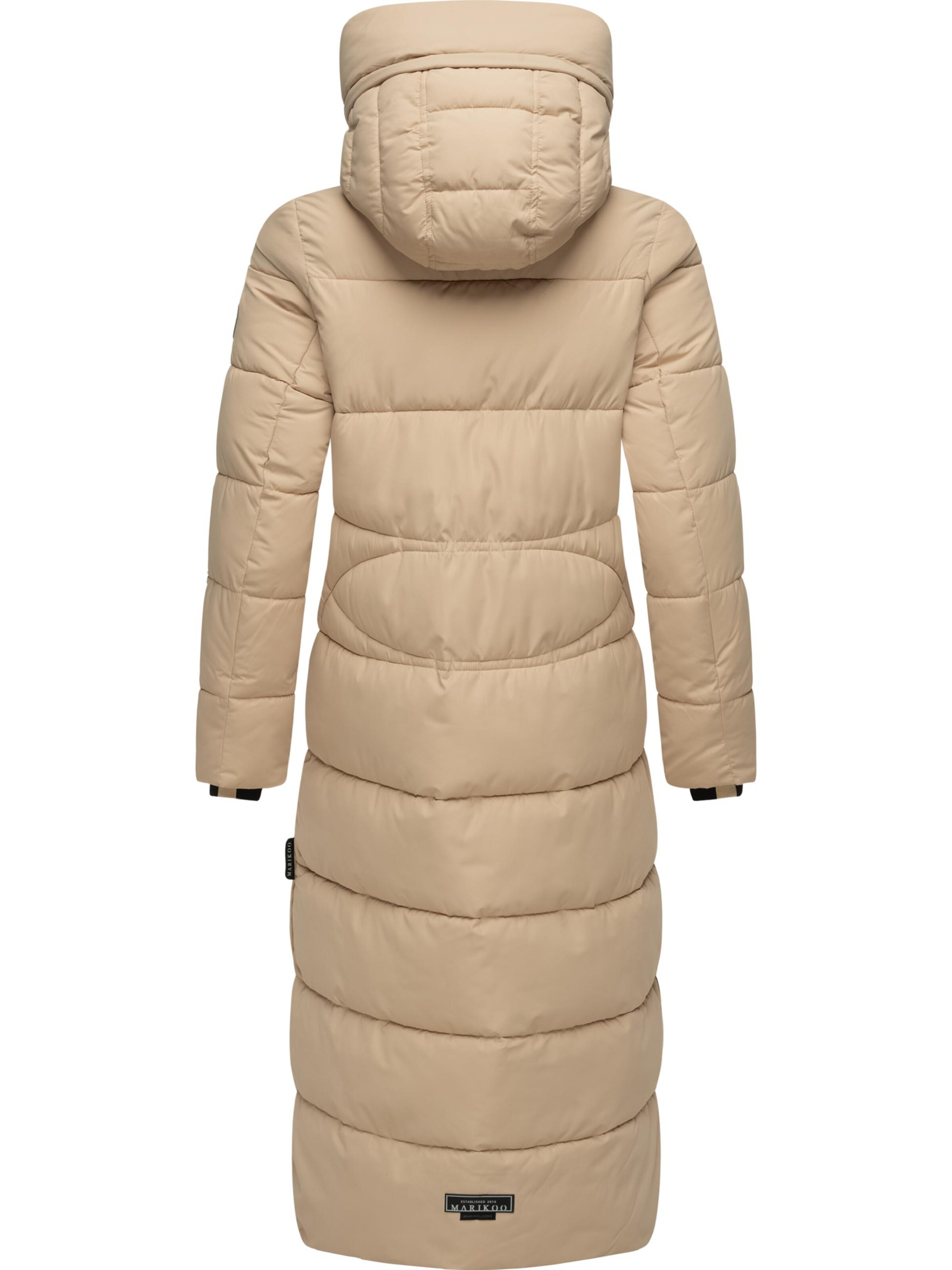 MARIKOO Vinterkappa 'Nadeshikoo XVI' i beige