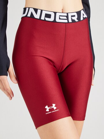 Skinny Pantaloni sportivi 'Authentics' di UNDER ARMOUR in rosso