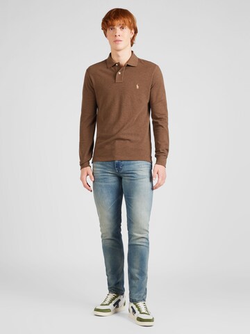 Coupe slim T-Shirt Polo Ralph Lauren en marron