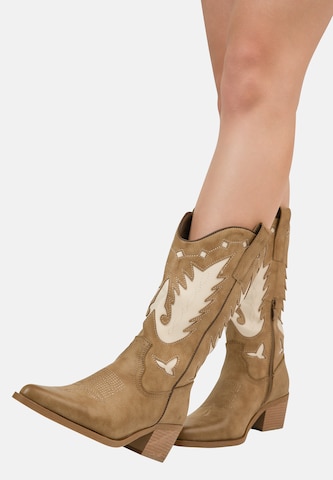 Stivale da cowboy di Salinyang in verde