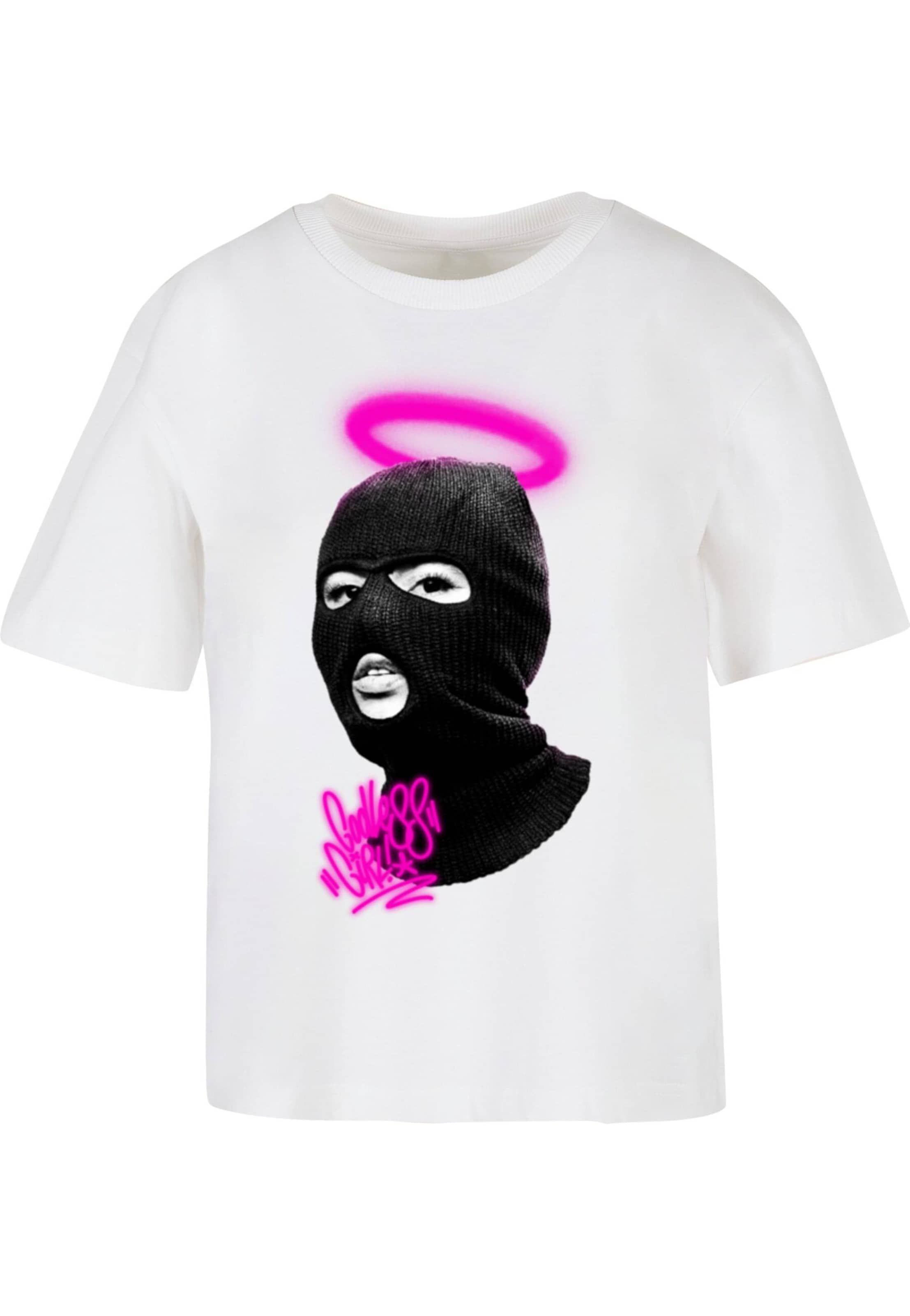 Mister Tee Shirt 'Godless Girl 2.0' in White: front