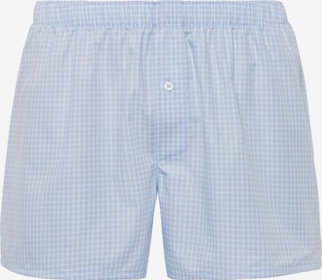 Hanro Boxershorts ' Fancy Woven ' in Blauw: voorkant