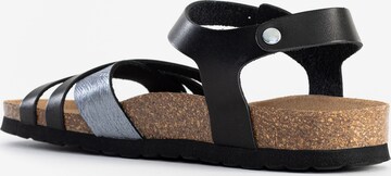 Bayton Sandalen met riem 'Denia' in Zwart