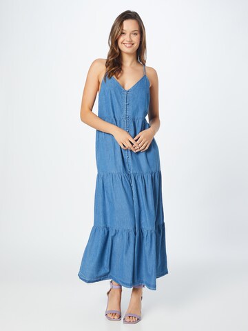 Warehouse Summer Dress in Blue: front