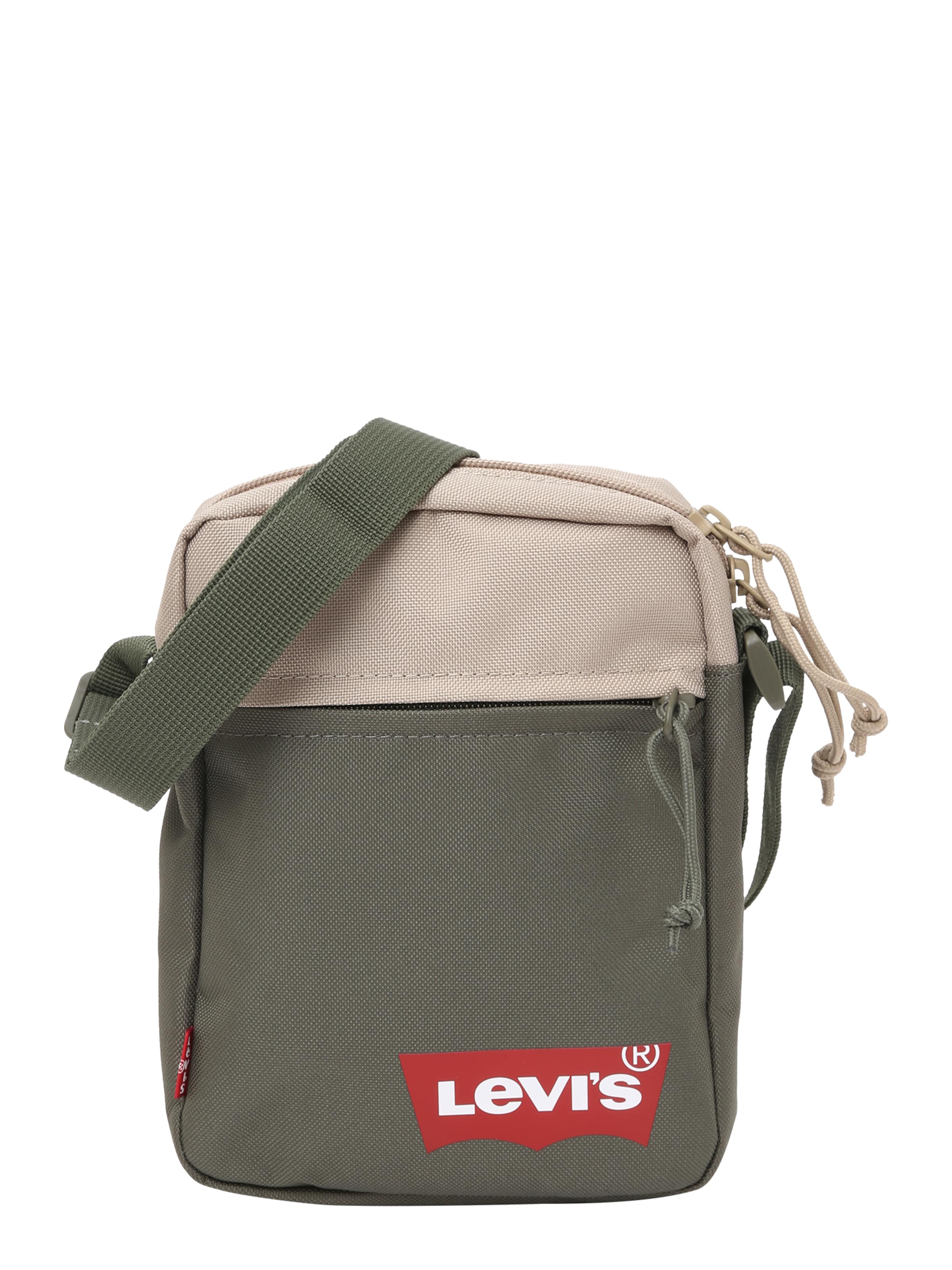LEVI'S ® Axelremsväska i beige / khaki / röd, Produktvy