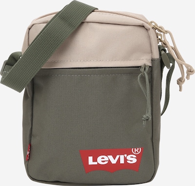 LEVI'S ® Skuldertaske i beige / khaki / rød, Produktvisning