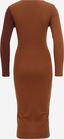 Missguided Maternity Dress in Brown
