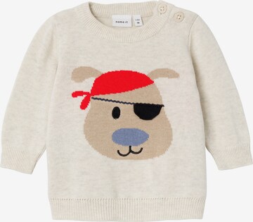 Pull-over 'ESONNE' NAME IT en beige : devant