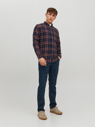 JACK & JONES Regularen Kavbojke 'Clark Evan' | modra barva