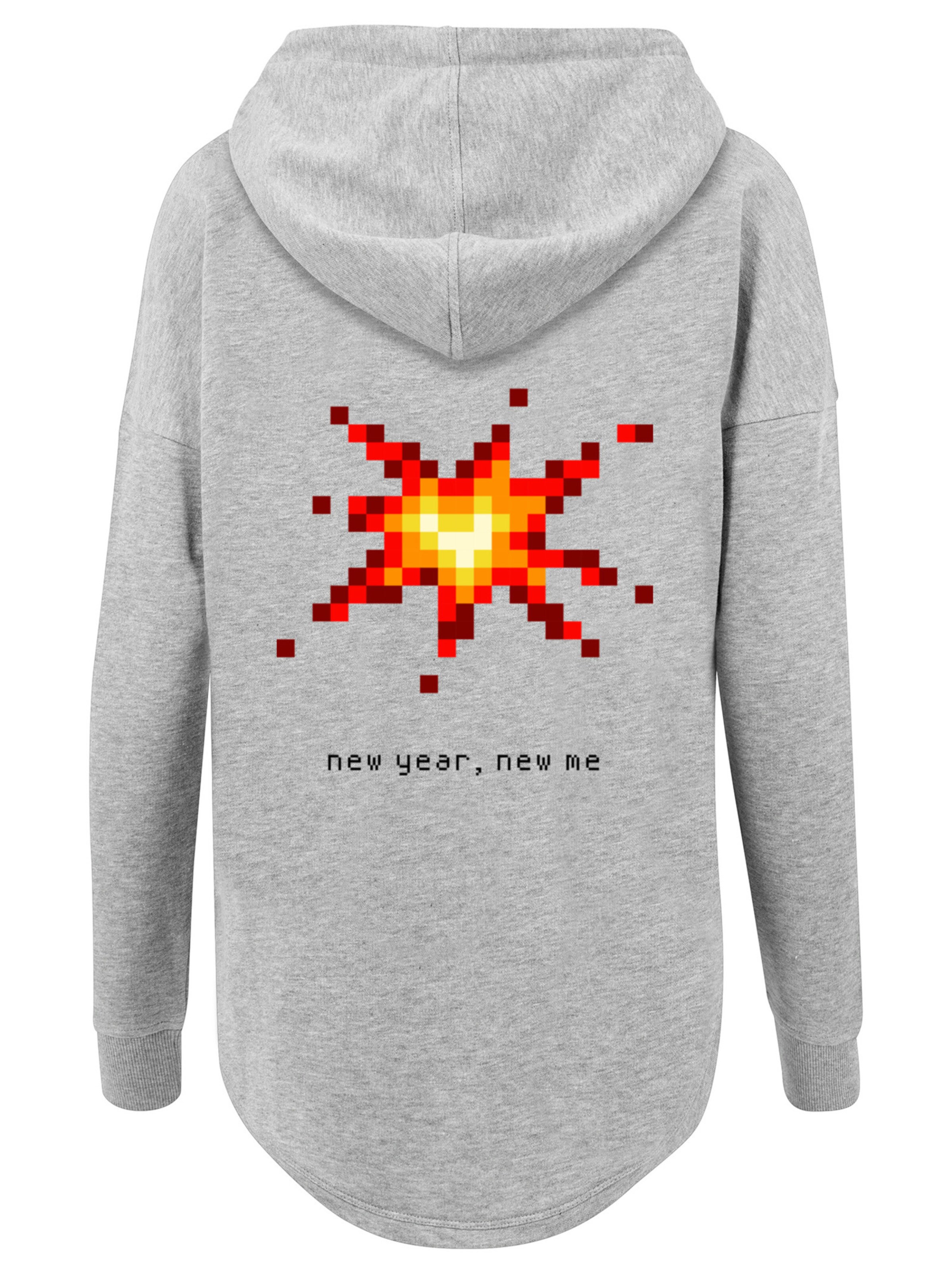 F4NT4STIC Sweatshirt 'SIlvester Party Happy People Only' in Grijs