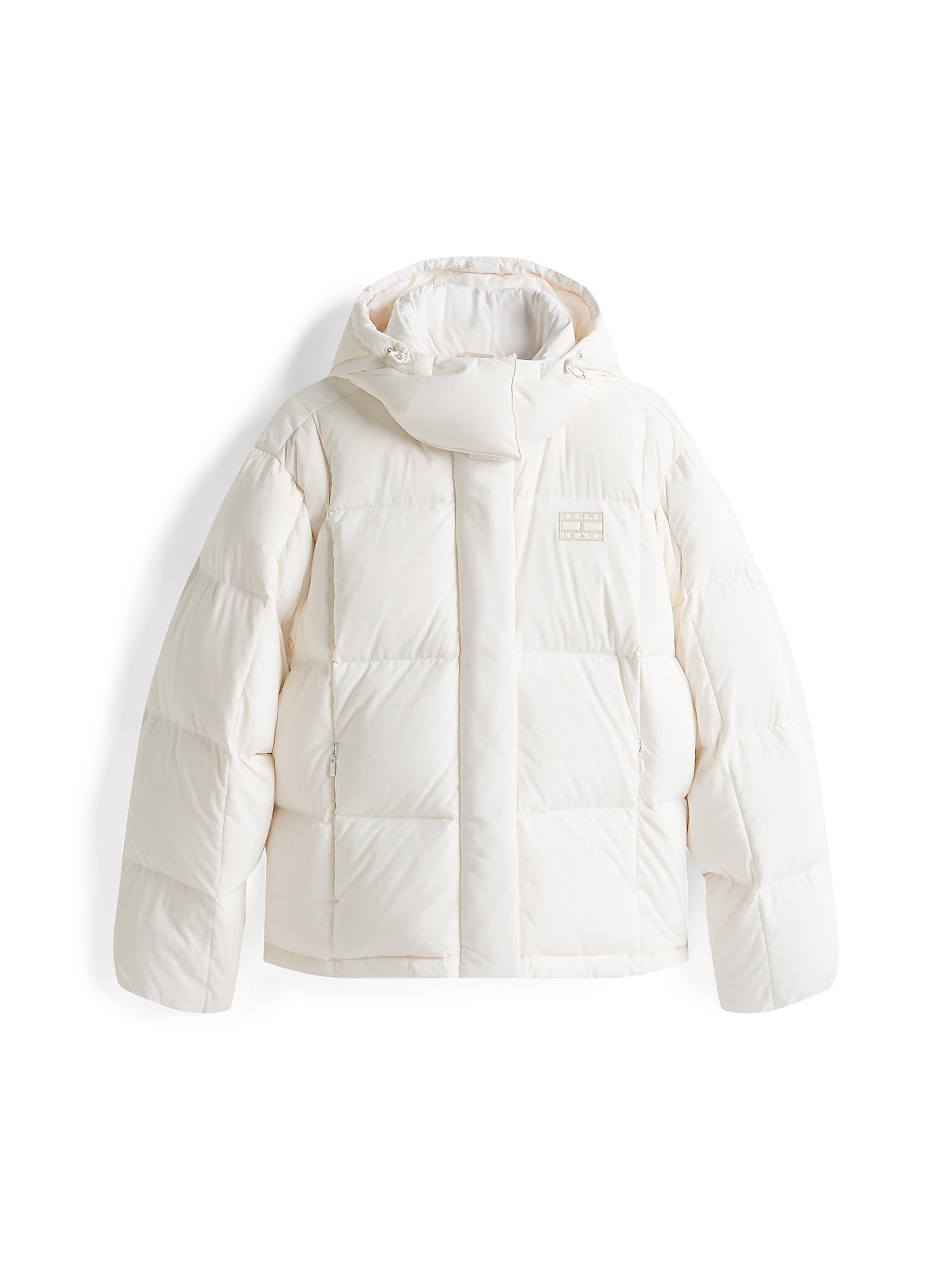 Tommy Jeans Winterjas 'Alaska' in Wit: voorkant