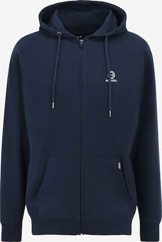 Oldskull Sweatjacke 'Basic Oldskull 25' in Blau: Vorderseite