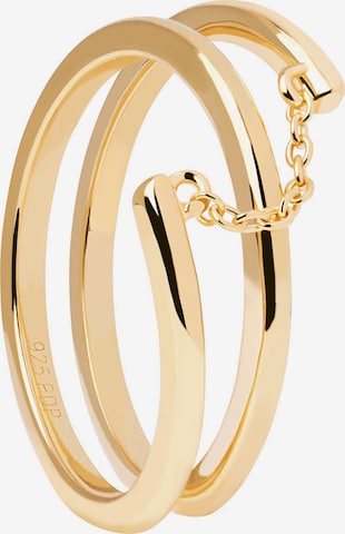 P D PAOLA Ring 'GIRO' in Gold: front