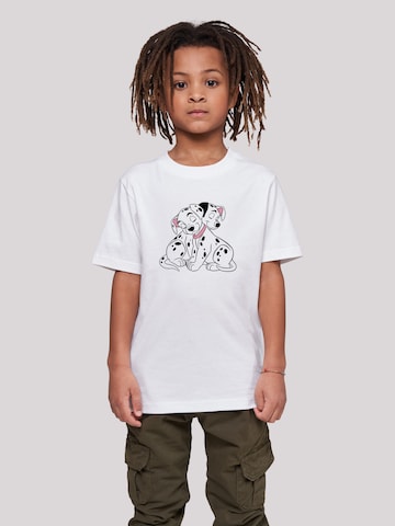 F4NT4STIC T-Shirt 'Disney 101 Dalmatians Puppy Love' in Weiß: predná strana