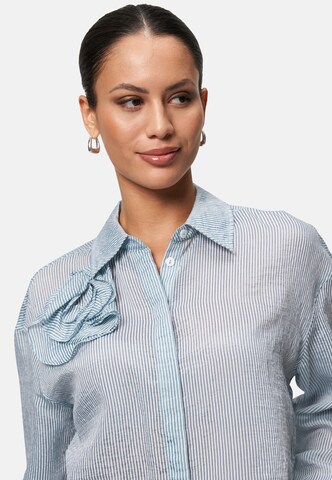 zero Bluse in Blau