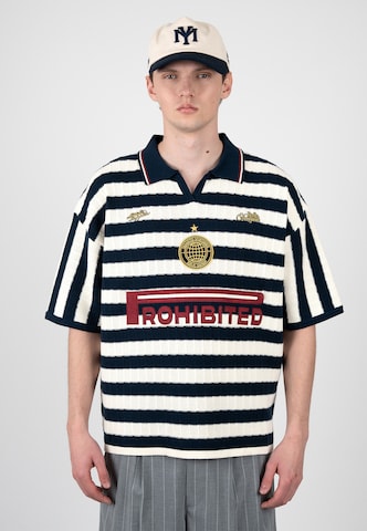 Prohibited - Camisa em azul: frente