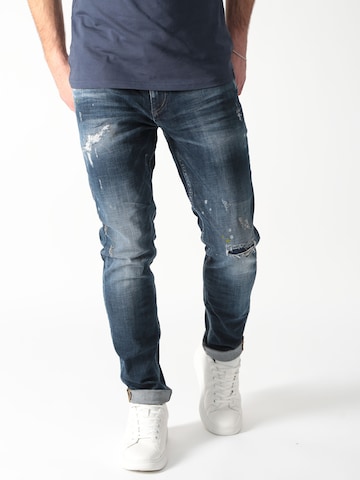 Coupe slim Jean 'Mario' Miracle of Denim en bleu